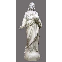  Sacred Heart of Jesus to the World Statue in Fiberglass, 62\"H 