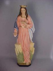  Our Lady of the Prairie Statue in Fiberglass, 62\"H 