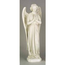  Adoration Angel w/Praying Hands Statue in Fiberglass, 25\"H 