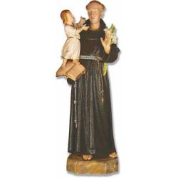  St. Anthony w/Child Statue in Fiberglass, 53\"H 