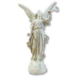  Angels Trumpet Left Statue in Fiberglass, 64\"H 