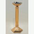  Satin Finish Bronze Floor Holy Water Font: 9942 Style - 36" Ht 