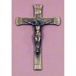  Crucifix in Antiqued Brass, 7.5\" 