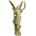 Angel of Light Left Statue in Fiber Stone, 45"H 