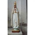  Our Lady of Fatima w/Heart Statue in Resin/Marble Composite - 48"H 