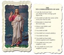  \"The Ten Commandments of God\" Prayer/Holy Card (Paper/50) 