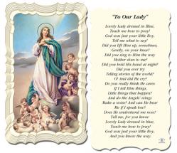 \"To Our Lady\" Prayer/Holy Card (Paper/50) 
