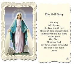  \"The Hail Mary\" Prayer/Holy Card (Paper/50) 