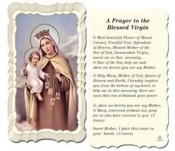  \"A Prayer to the Blessed Virgin, Our Lady of Mount Carmel\" Prayer/Holy Card (Paper/50) 