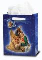 LARGE CHRISTMAS - NATIVITY GIFT BAG (10 PC) 