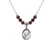  Graduation Medal Birthstone Necklace Available in 15 Colors 