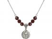  Communion Chalice Medal Birthstone Necklace Available in 15 Colors 