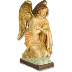  Adoration Kneeling Angel Praying w/Crossed Arms Statue in Fiberglass, 25\"H 