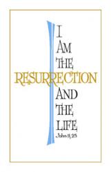  I Am the Resurrection Holy Card 