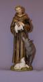  St. Francis of Assisi Statue in Alabaster, 6"H 