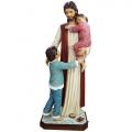  Jesus w/Children Statue in Resin/Marble Composite - 48"H 