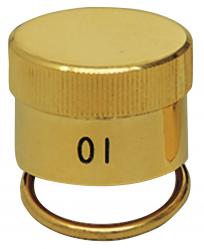  Oil Stock w/Ring - Stainless Steel - Gold Plated 