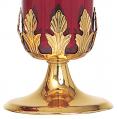  Altar/Tabletop 7 Day Votive Stand Only - Bright Gold Plate 