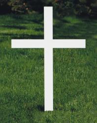  Memorial/Remembrance Cemetery Cross - 20\" Ht 