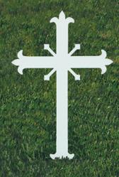  Small Memorial/Remembrance Cemetery Cross - 12\" Ht 