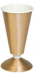  Vase w/Aluminum Liner - Satin Bronze 