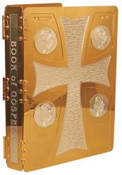  Book of Gospels Cover - 4 Evangelists - Silver &Gold Plated 