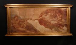  Creation of Man by Michelangelo Florentine Plaque 