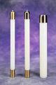  Refillable Altar Candle Shell Brass Socket Only - 1" 