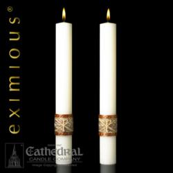  The \"Luke 24\" Eximious Altar Side Candle - 3 x 12 - Pair 