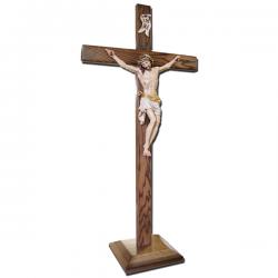  Good Friday Standing Crucifix in Wood, 48\" Ht 