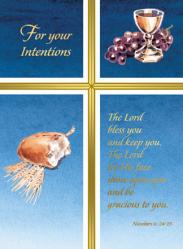  For Your Intentions - Intention/Living Mass Card - 50/bx 