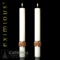  The "Mount Olivet" Eximious Altar Side Candle - 2 x 17- Pair 