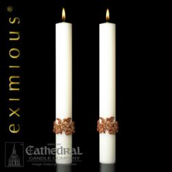  The \"Mount Olivet\" Eximious Altar Side Candle - 2 x 17- Pair 