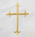  Ossuary Pall Cover w/Gold Latin Cross Design 