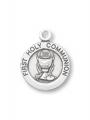  PEWTER FIRST COMMUNION ROUND PENDANT 