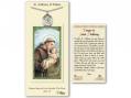  St. Anthony of Padua Prayer Card w/Medal 