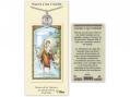  San Cristoba Prayer Card w/Medal 