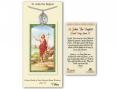  St. John the Baptist Prayer Card w/Medal 