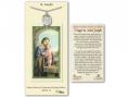  St. Joseph Prayer Card w/Medal 