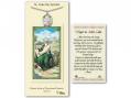  St. Luke the Apostle Prayer Card w/Medal 