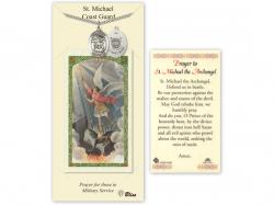  St. Michael/Coast Guard Prayer Card w/Medal 