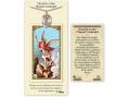  San Miguel Arcangel Prayer Card w/Medal 