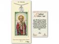  St. Nicholas Prayer Card w/Medal 