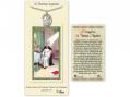  St. Thomas Aquinas Prayer Card w/Medal 