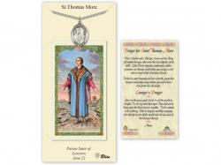 St. Thomas More Prayer Card w/Medal 