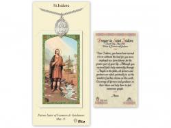  St. Isidore the Farmer Prayer Card w/Medal 