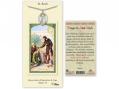  St. Roch Prayer Card w/Medal 