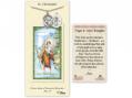  St. Christopher/Hockey Medal w/Prayer Card 
