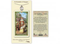  St. Elizabeth of Hungary Prayer Card w/Medal 