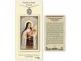  St. Theresa of Lisieux Prayer Card w/Medal 